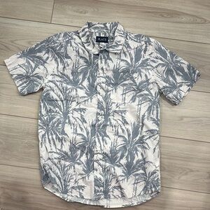 Children’s Place button down short sleeve shirt, size xl (14)